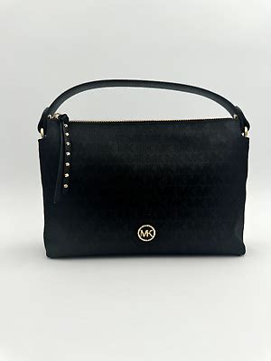 Michael Kors Signature Shailene Small Messenger Bag Black 